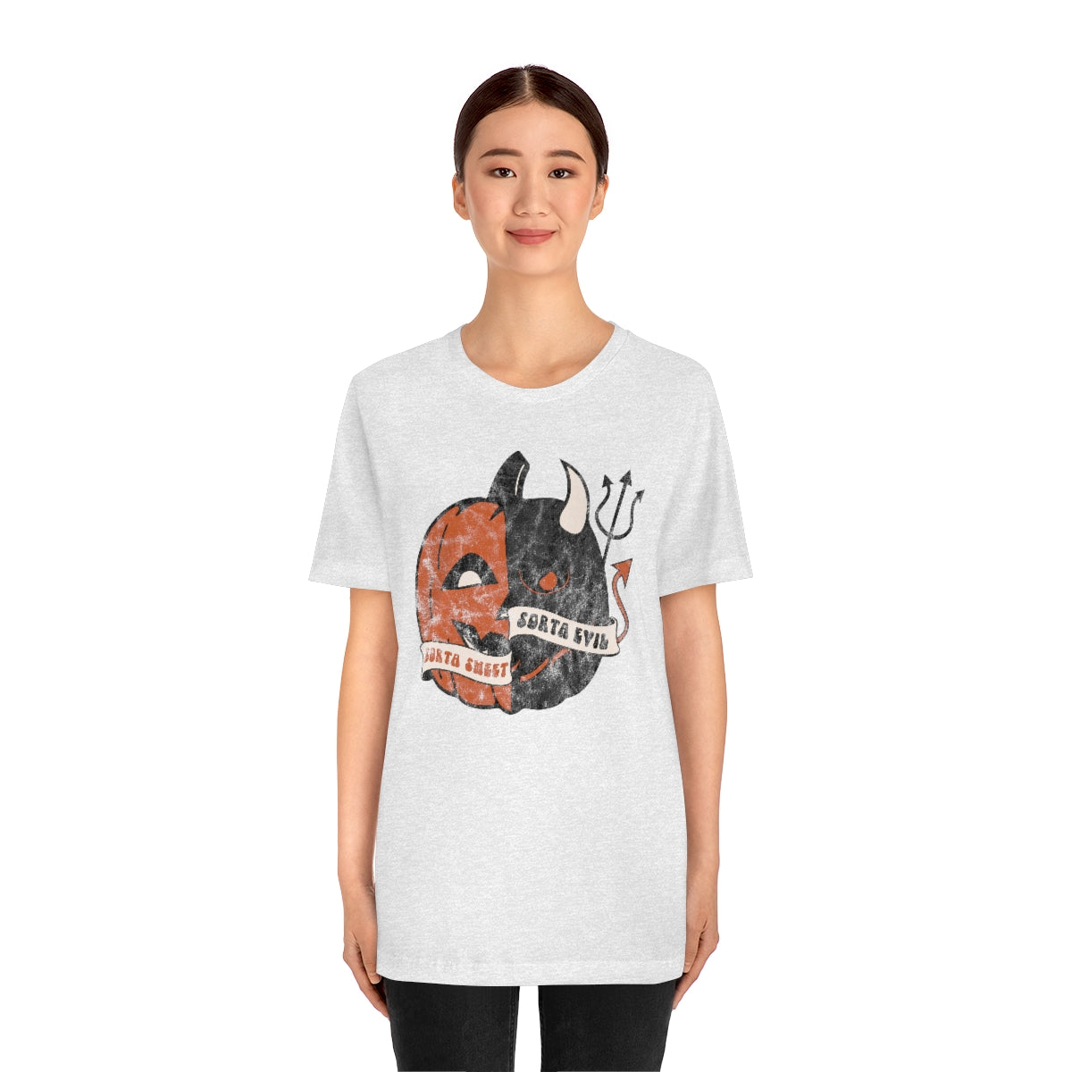 "Sorta Sweet Sorta Evil'" Jack-O-Lantern Tee - Unisex Shirt