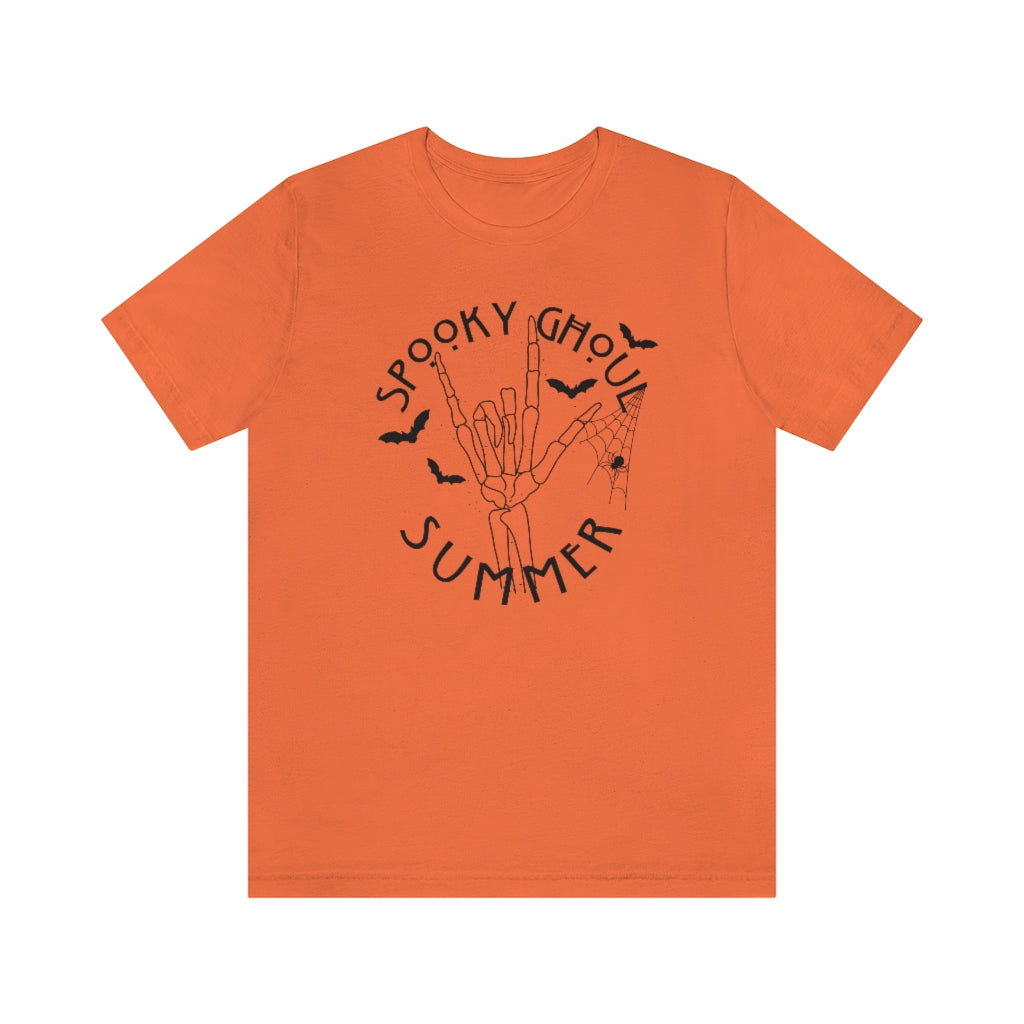 Spooky Ghoul Summer Spiderwebs And Bats Tee - Unisex Shirt