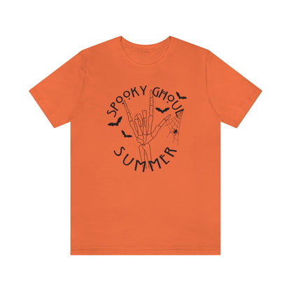 Spooky Ghoul Summer Spiderwebs And Bats Tee - Unisex Shirt