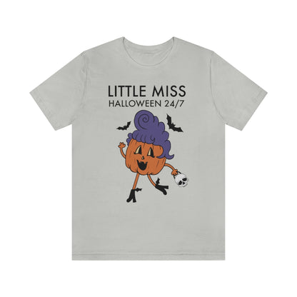 "Little Miss Halloween" Jack-O-Lantern Tee - Unisex Shirt