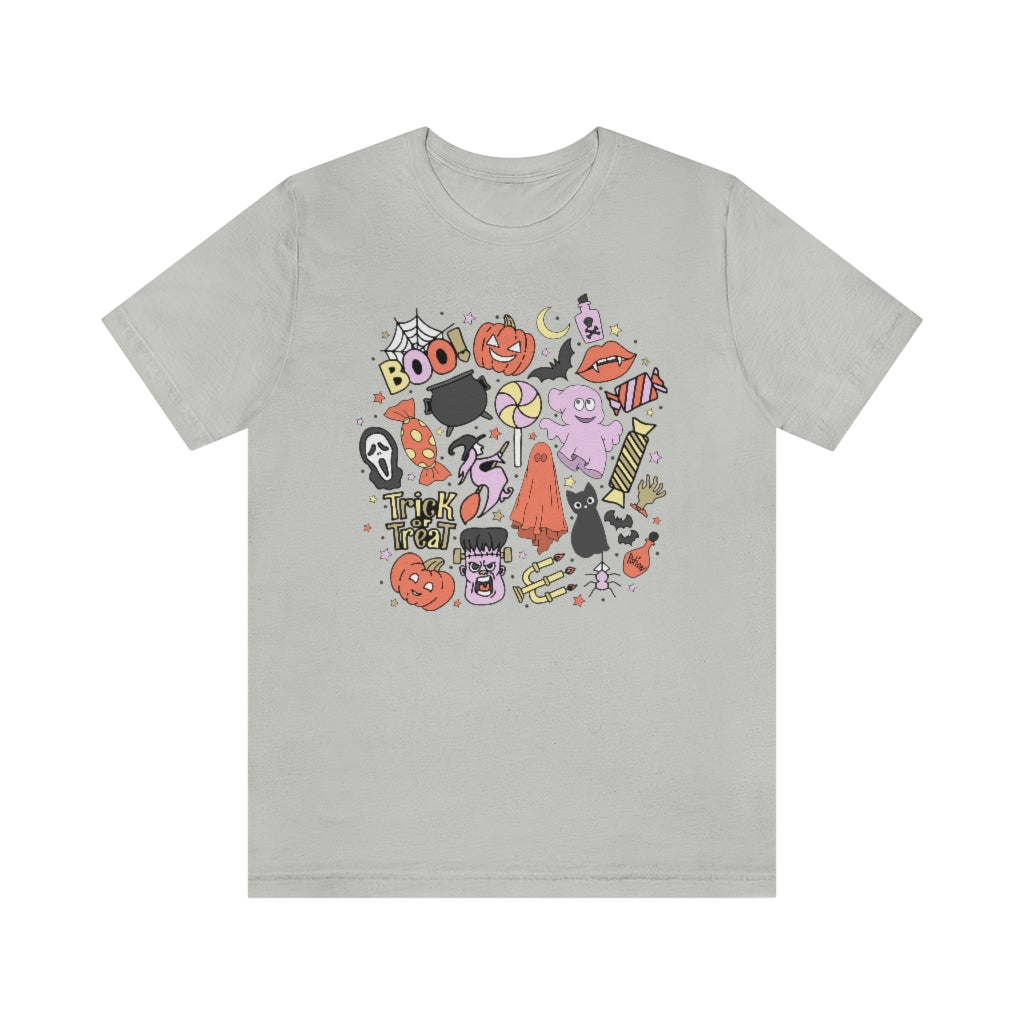 Trick-Or-Treat Spooky Doodles Tee - Unisex Shirt
