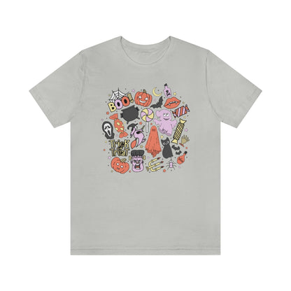 Trick-Or-Treat Spooky Doodles Tee - Unisex Shirt