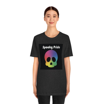 Spooky Pride Rainbow Skull Tee - Unisex Shirt