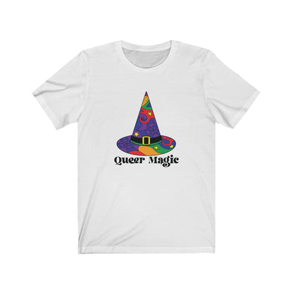 Queer Magic Pride Rainbow Witch Hat Tee - Unisex Shirt