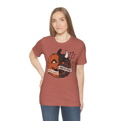 "Sorta Sweet Sorta Evil'" Jack-O-Lantern Tee - Unisex Shirt