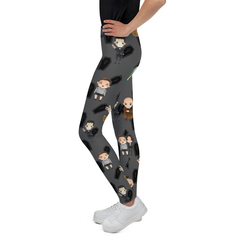 Spooky Family - All-Over Print - Youth Leggings
