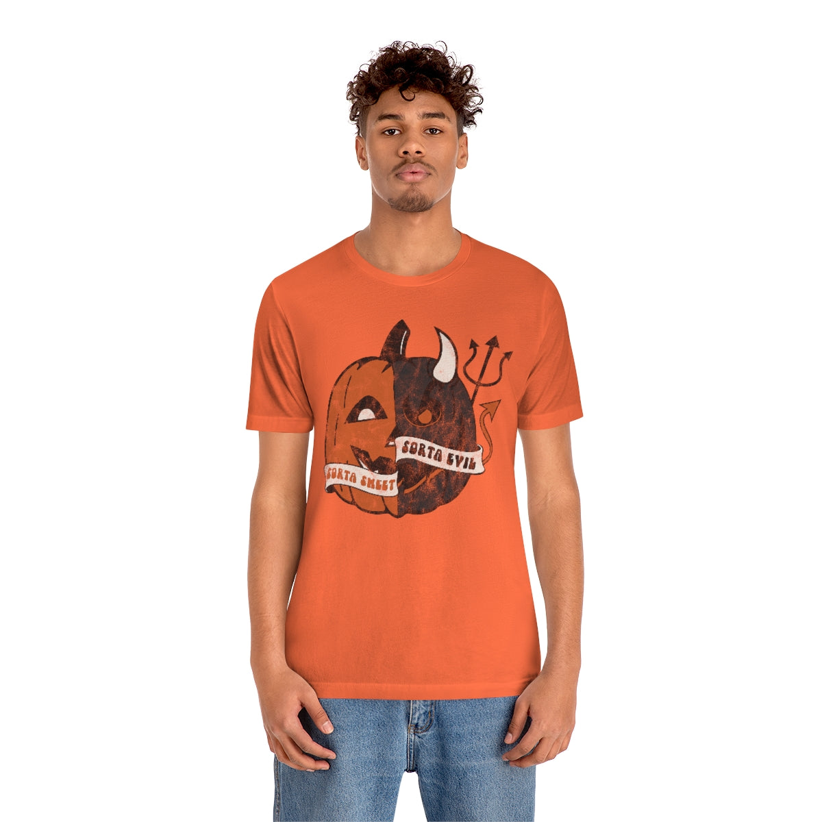 "Sorta Sweet Sorta Evil'" Jack-O-Lantern Tee - Unisex Shirt