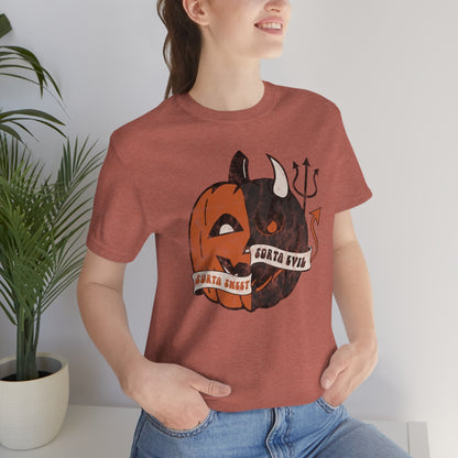 "Sorta Sweet Sorta Evil'" Jack-O-Lantern Tee - Unisex Shirt