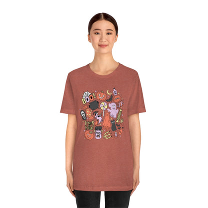 Trick-Or-Treat Spooky Doodles Tee - Unisex Shirt