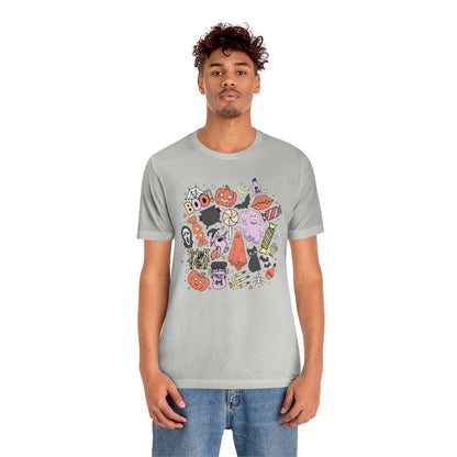Trick-Or-Treat Spooky Doodles Tee - Unisex Shirt