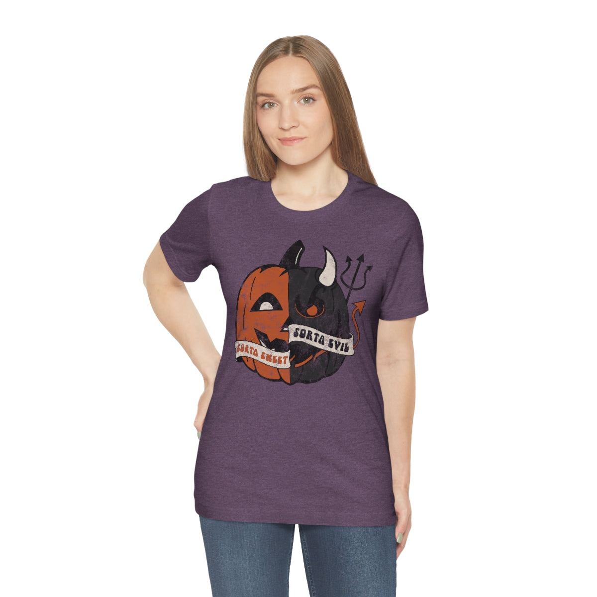 "Sorta Sweet Sorta Evil'" Jack-O-Lantern Tee - Unisex Shirt