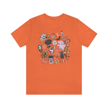 Trick-Or-Treat Spooky Doodles Tee - Unisex Shirt