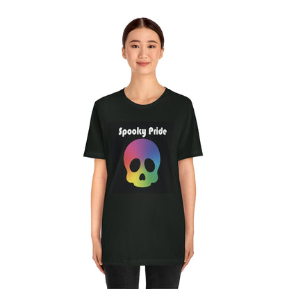 Spooky Pride Rainbow Skull Tee - Unisex Shirt