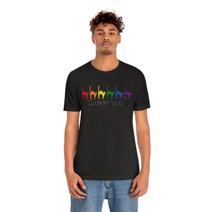 Rainbow Kitties "Love Is Love" Pride Tee - Unisex Shirt