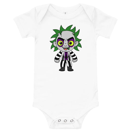 Baby Beetlejuice Horror Baby Short Sleeve Onesie