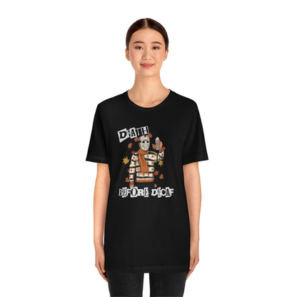 "Death Before Decaf" Horror Jason Tee - Unisex Shirt