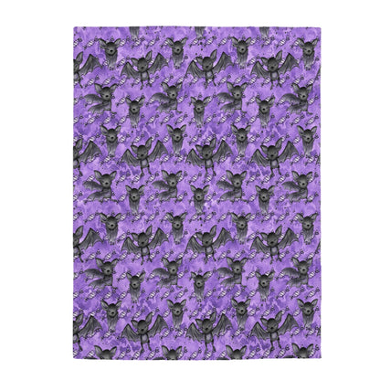 Gone Batty Velveteen Plush Blanket