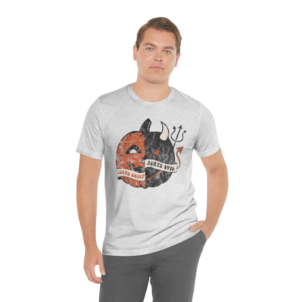 "Sorta Sweet Sorta Evil'" Jack-O-Lantern Tee - Unisex Shirt