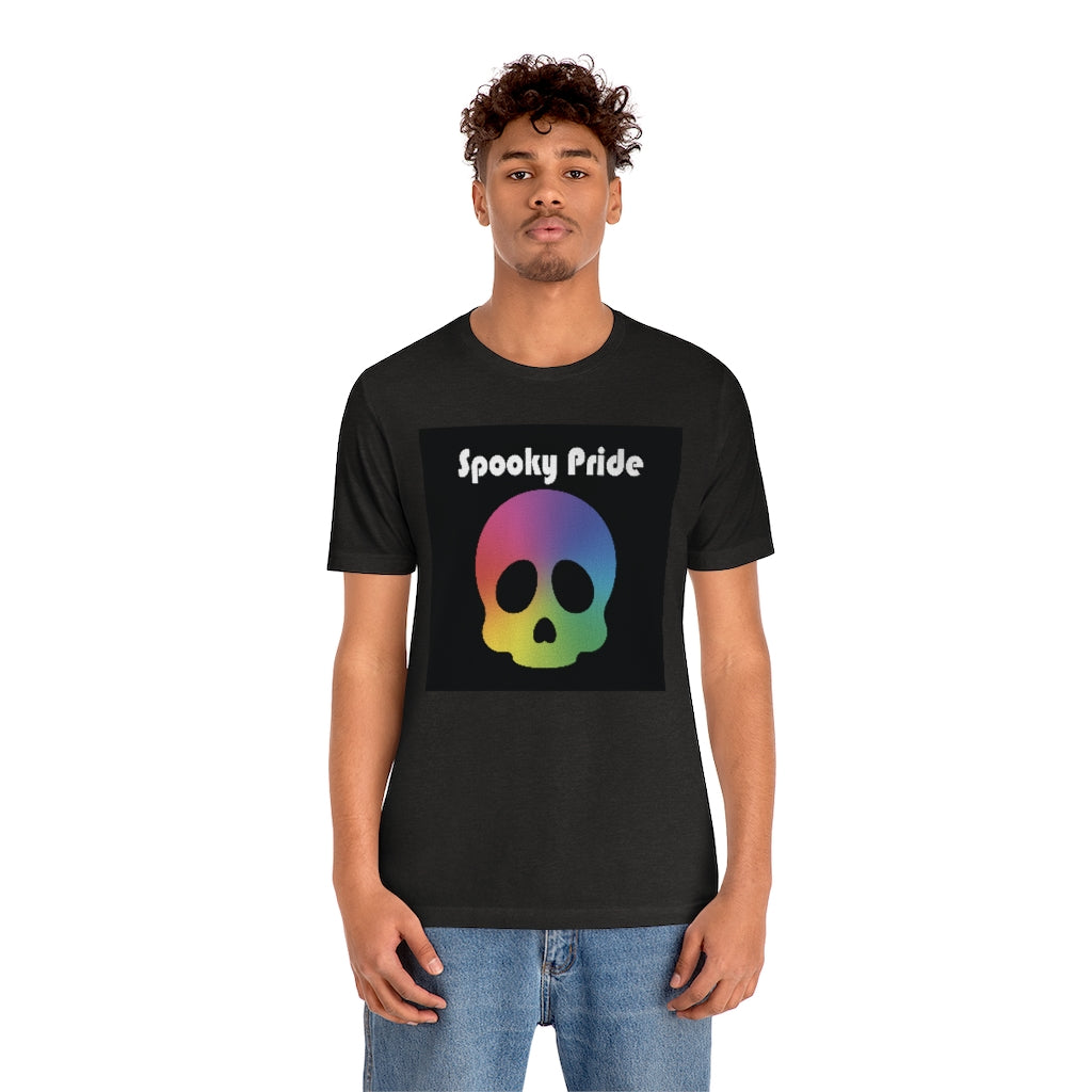 Spooky Pride Rainbow Skull Tee - Unisex Shirt