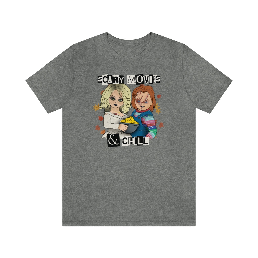 "Scary Movies & Chill" Horror Chucky Tee - Unisex Shirt