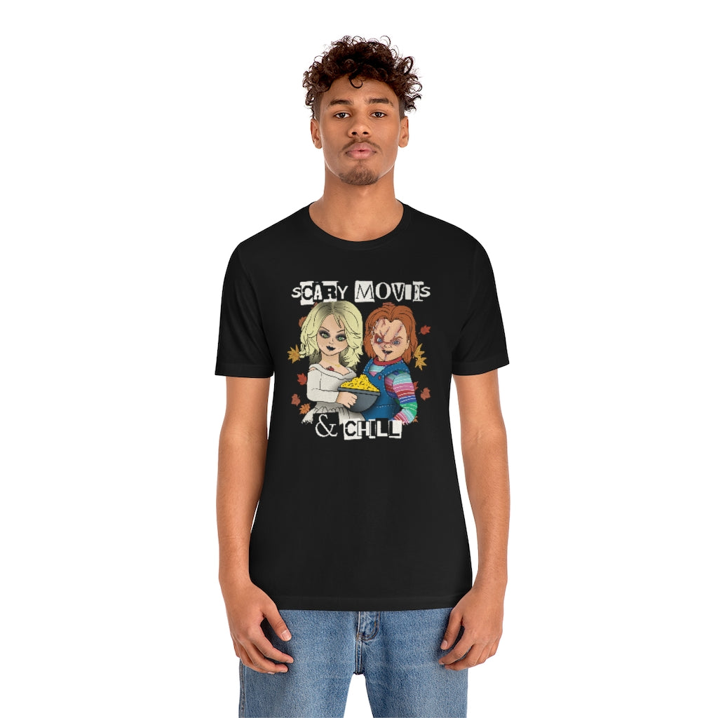"Scary Movies & Chill" Horror Chucky Tee - Unisex Shirt
