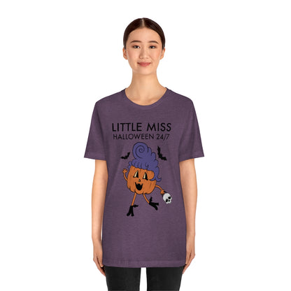 "Little Miss Halloween" Jack-O-Lantern Tee - Unisex Shirt