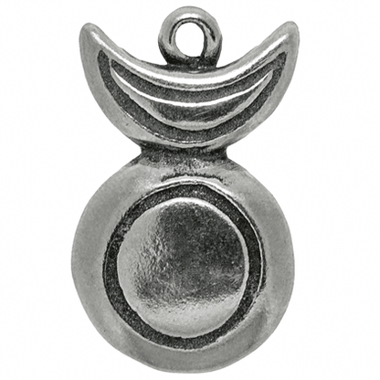 Horned Goddess Pewter Charm Neck