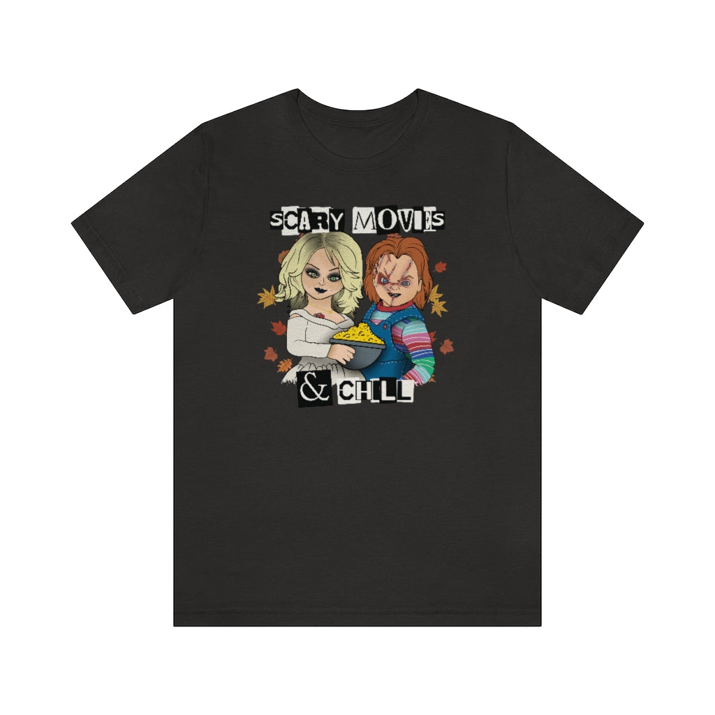 "Scary Movies & Chill" Horror Chucky Tee - Unisex Shirt