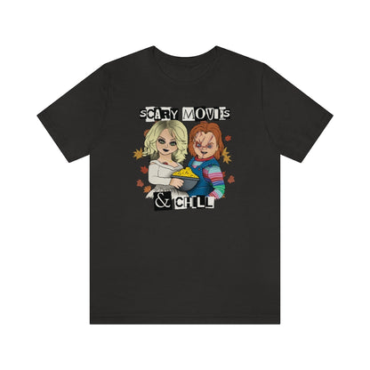 "Scary Movies & Chill" Horror Chucky Tee - Unisex Shirt