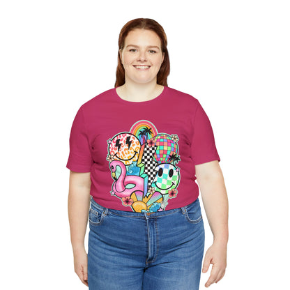 Neon Smiley Pool Party Tee - Unisex Shirt
