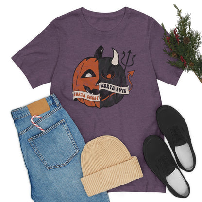 "Sorta Sweet Sorta Evil'" Jack-O-Lantern Tee - Unisex Shirt