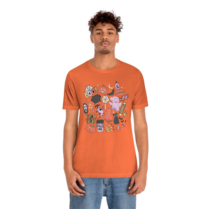 Trick-Or-Treat Spooky Doodles Tee - Unisex Shirt