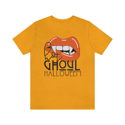Hot Ghoul Halloween Vampire Lips Tee - Unisex Shirt