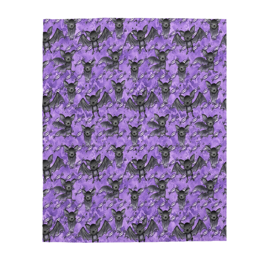 Gone Batty Velveteen Plush Blanket