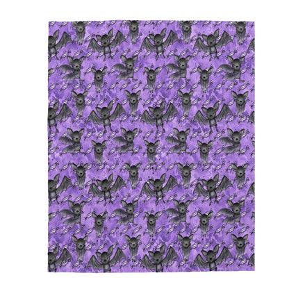 Gone Batty Velveteen Plush Blanket