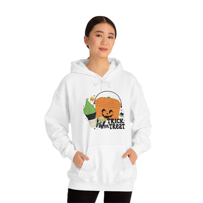 Vintage Halloween Buckets "Trick or Treat" Hooded Sweatshirt