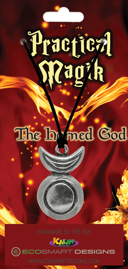 Horned Goddess Pewter Charm Neck