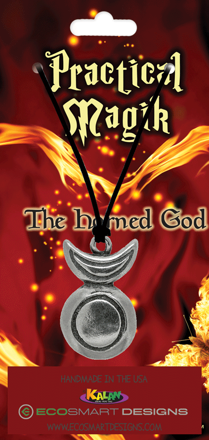 Horned Goddess Pewter Charm Neck
