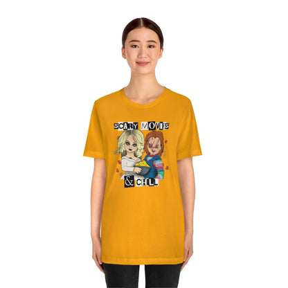 "Scary Movies & Chill" Horror Chucky Tee - Unisex Shirt
