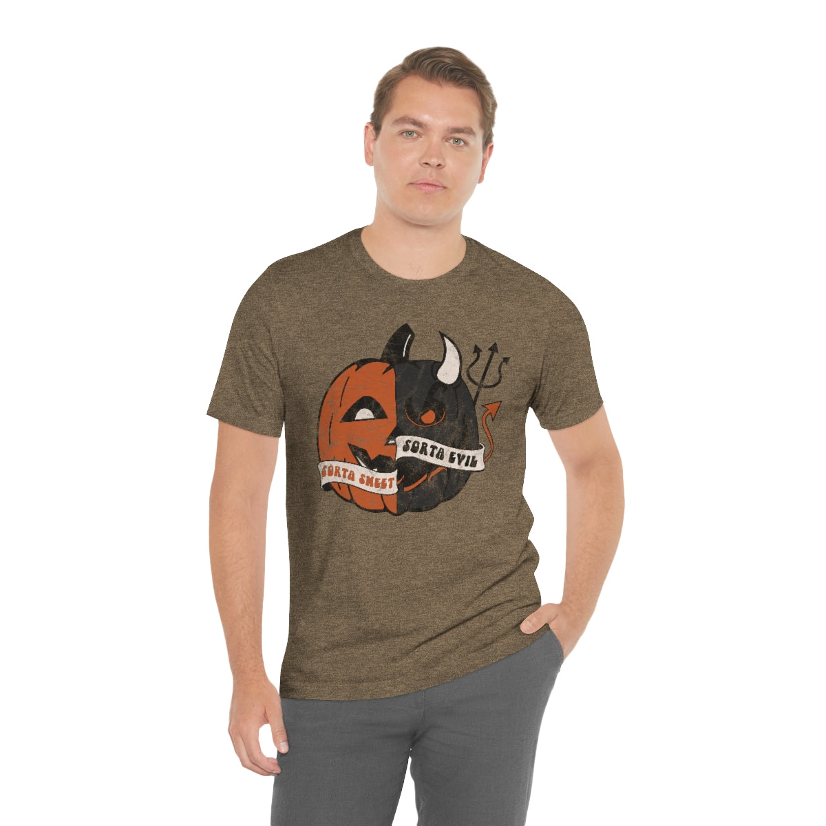 "Sorta Sweet Sorta Evil'" Jack-O-Lantern Tee - Unisex Shirt
