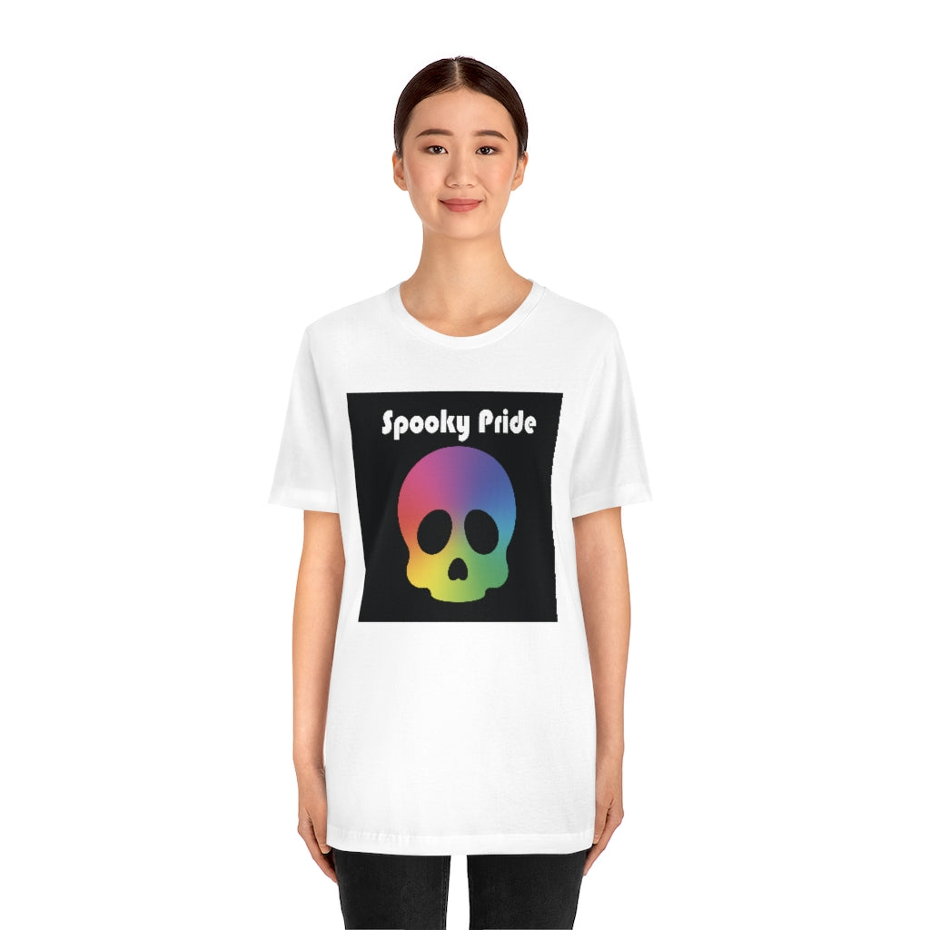 Spooky Pride Rainbow Skull Tee - Unisex Shirt
