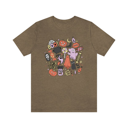 Trick-Or-Treat Spooky Doodles Tee - Unisex Shirt