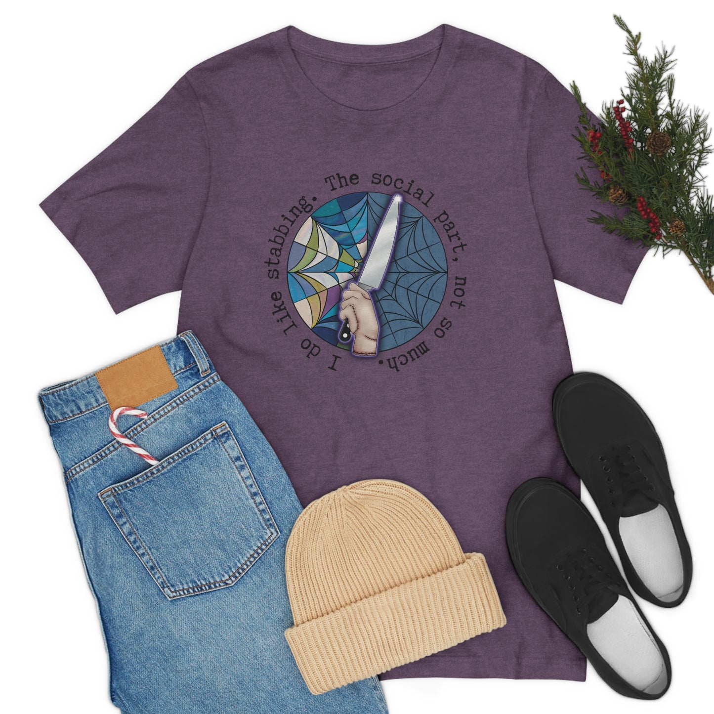 Stabbing Thing Knife Horror Tee - Unisex Shirt