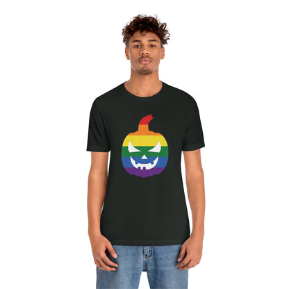 Pride Jack-O-Lantern Rainbow Tee - Unisex Shirt