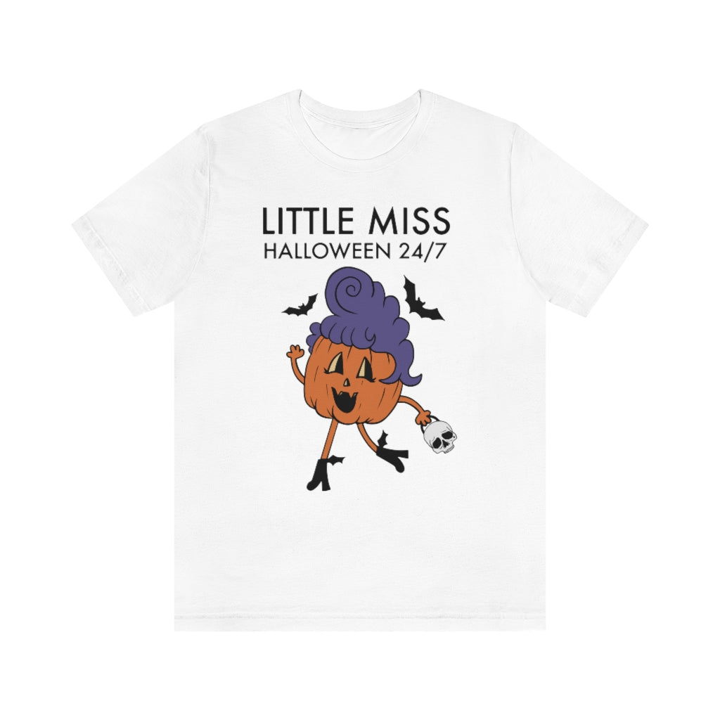 "Little Miss Halloween" Jack-O-Lantern Tee - Unisex Shirt