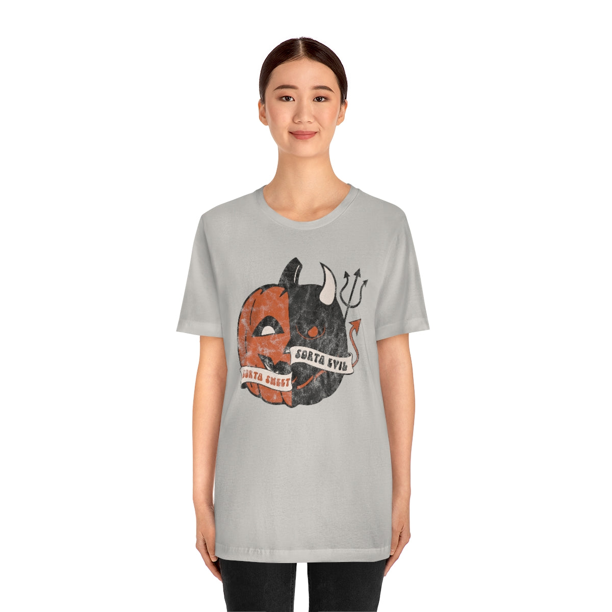 "Sorta Sweet Sorta Evil'" Jack-O-Lantern Tee - Unisex Shirt
