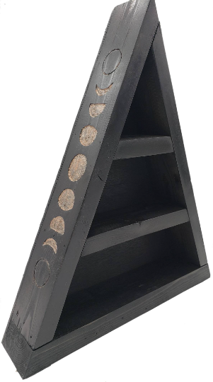 Moon Phases Triangle Shelf