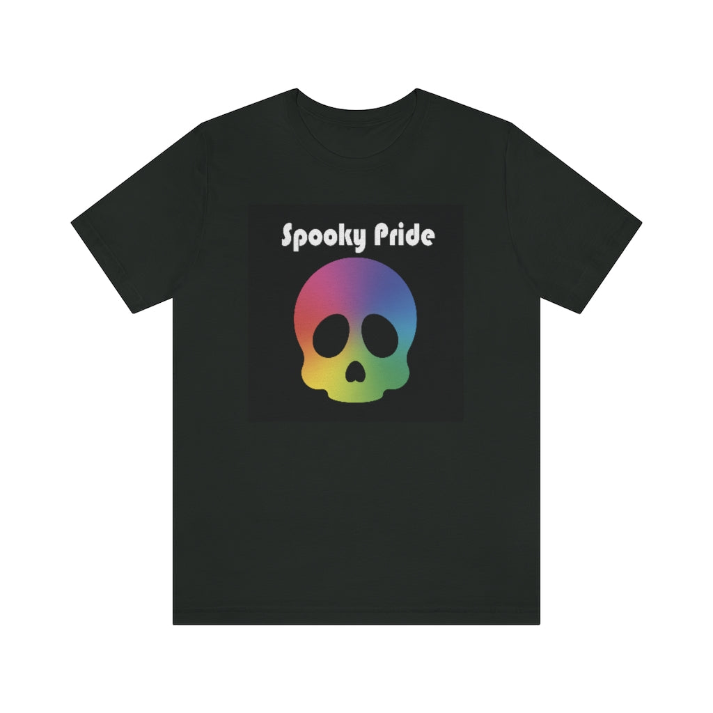 Spooky Pride Rainbow Skull Tee - Unisex Shirt