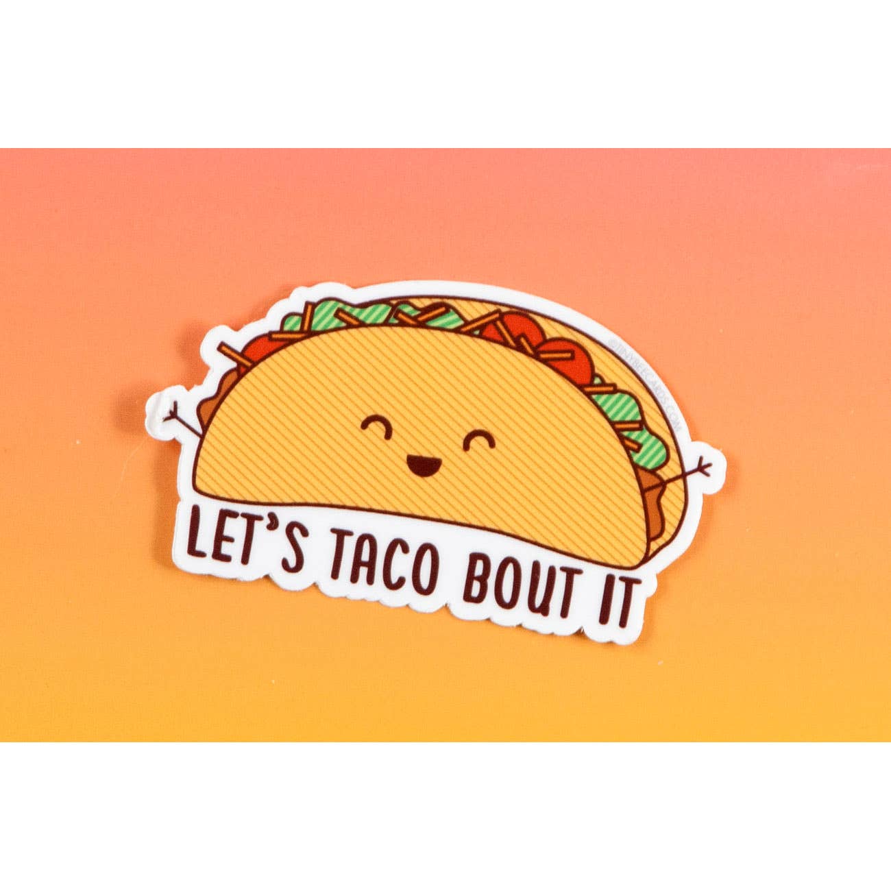 Taco Bout It Vinyl Sticker (Tiny Bee)