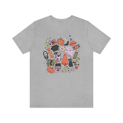Trick-Or-Treat Spooky Doodles Tee - Unisex Shirt